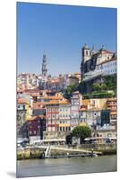 Portugal, Douro Litoral, Porto. The view across the Douro River to the UNESCO listed Old Town of Po-Nick Ledger-Mounted Premium Photographic Print