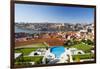 Portugal, Douro Litoral, Porto. The view towards the old town of Porto and the Ribeira district fro-Nick Ledger-Framed Photographic Print