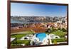 Portugal, Douro Litoral, Porto. The view towards the old town of Porto and the Ribeira district fro-Nick Ledger-Framed Photographic Print