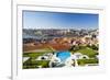 Portugal, Douro Litoral, Porto. The view towards the old town of Porto and the Ribeira district fro-Nick Ledger-Framed Photographic Print