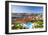 Portugal, Douro Litoral, Porto. The view towards the old town of Porto and the Ribeira district fro-Nick Ledger-Framed Photographic Print