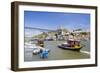 Portugal, Douro Litoral, Porto. Tourists boats on Douro River in the UNESCO listed Ribeira district-Nick Ledger-Framed Photographic Print