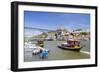 Portugal, Douro Litoral, Porto. Tourists boats on Douro River in the UNESCO listed Ribeira district-Nick Ledger-Framed Photographic Print