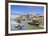 Portugal, Douro Litoral, Porto. Tourists boats on Douro River in the UNESCO listed Ribeira district-Nick Ledger-Framed Photographic Print