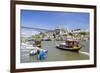 Portugal, Douro Litoral, Porto. Tourists boats on Douro River in the UNESCO listed Ribeira district-Nick Ledger-Framed Photographic Print