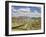 Portugal, Douro Valley. Douro River in the Portugal wine region and vineyards on hills-Julie Eggers-Framed Photographic Print