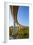 Portugal, Douro Valley, Rio Douro, Excursion Boat, Highway Bridge, Town Regua-Chris Seba-Framed Photographic Print