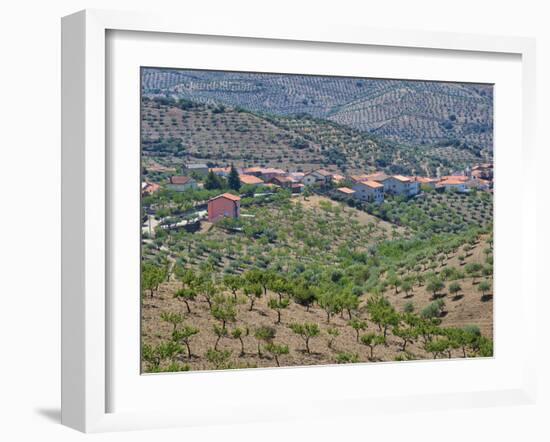 Portugal, Douro Valley. The hillside town of Castelo Mellor-Terry Eggers-Framed Photographic Print