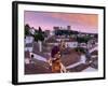 Portugal, Estramadura,Obidos, Overview of 12th Century Town at Dusk-Shaun Egan-Framed Photographic Print