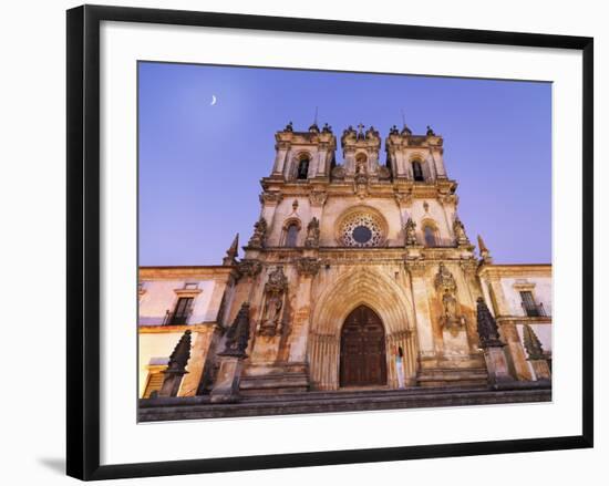Portugal, Estremadura, Alcobaca, Facade of Santa Maria De Alcobaca Monastery-Shaun Egan-Framed Photographic Print