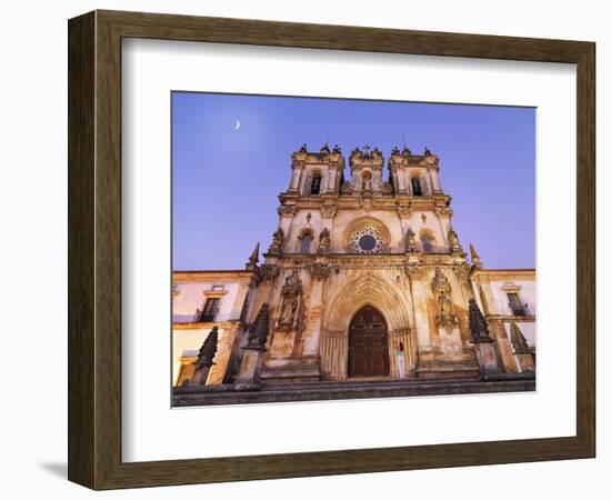 Portugal, Estremadura, Alcobaca, Facade of Santa Maria De Alcobaca Monastery-Shaun Egan-Framed Photographic Print