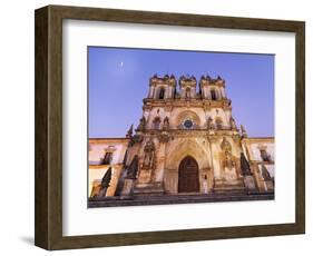 Portugal, Estremadura, Alcobaca, Facade of Santa Maria De Alcobaca Monastery-Shaun Egan-Framed Photographic Print