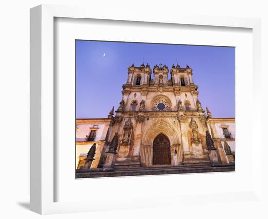 Portugal, Estremadura, Alcobaca, Facade of Santa Maria De Alcobaca Monastery-Shaun Egan-Framed Photographic Print