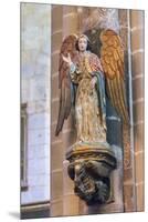 Portugal, Evora, Cathedral of Evora, Angel Statue-Jim Engelbrecht-Mounted Premium Photographic Print