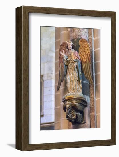 Portugal, Evora, Cathedral of Evora, Angel Statue-Jim Engelbrecht-Framed Photographic Print