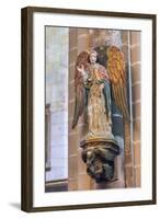 Portugal, Evora, Cathedral of Evora, Angel Statue-Jim Engelbrecht-Framed Photographic Print