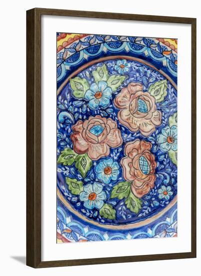 Portugal, Evora, Hand Painted Ceramic Plate-Jim Engelbrecht-Framed Photographic Print