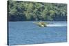 Portugal, Firefighting Water Aircraft on Douro River-Jim Engelbrecht-Stretched Canvas