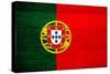Portugal Flag Design with Wood Patterning - Flags of the World Series-Philippe Hugonnard-Stretched Canvas
