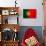 Portugal Flag Design with Wood Patterning - Flags of the World Series-Philippe Hugonnard-Art Print displayed on a wall