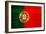 Portugal Flag Design with Wood Patterning - Flags of the World Series-Philippe Hugonnard-Framed Art Print