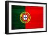 Portugal Flag Design with Wood Patterning - Flags of the World Series-Philippe Hugonnard-Framed Art Print