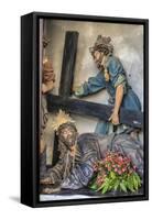 Portugal, Guimaraes, Detail of Stations of the Cross-Jim Engelbrecht-Framed Stretched Canvas