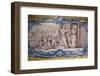 Portugal, Lisbon, Belem, Hieronymite Monastery, Refectory, Ceramic Tiles (Azulejo), Detail-Samuel Magal-Framed Photographic Print