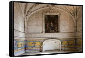 Portugal, Lisbon, Belem, Hieronymite Monastery, Refectory, Painting, Detail-Samuel Magal-Framed Stretched Canvas