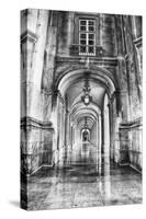 Portugal, Lisbon. Columns of the Arcade of Commerce Square with Reflections-Terry Eggers-Stretched Canvas