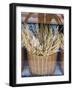 Portugal, Lisbon. Dried wheat stalks in the window of a bakery.-Julie Eggers-Framed Photographic Print