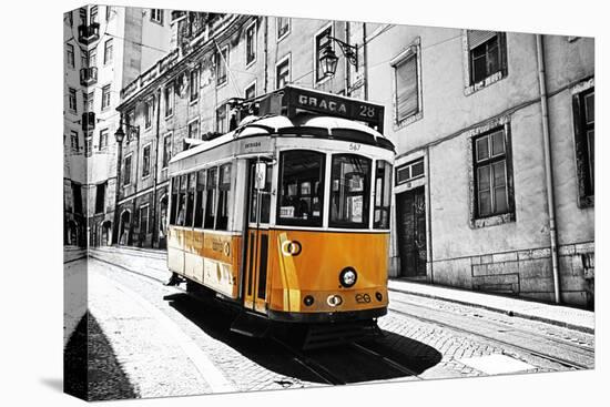 Portugal, Lisbon. Famous Old Lisbon Cable Car-Terry Eggers-Stretched Canvas