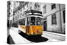 Portugal, Lisbon. Famous Old Lisbon Cable Car-Terry Eggers-Stretched Canvas