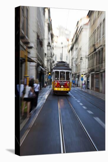 Portugal, Lisbon. Famous Old Lisbon Cable Car-Terry Eggers-Stretched Canvas