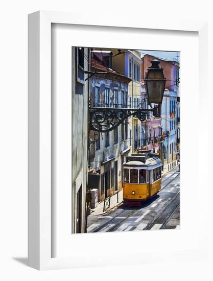 Portugal, Lisbon. Famous Old Lisbon Cable Car-Terry Eggers-Framed Photographic Print