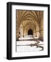 Portugal, Lisbon. Interior view in the Jeronimos Monastery, a UNESCO World Heritage Site.-Julie Eggers-Framed Photographic Print