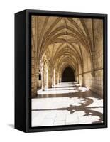 Portugal, Lisbon. Interior view in the Jeronimos Monastery, a UNESCO World Heritage Site.-Julie Eggers-Framed Stretched Canvas