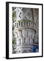 Portugal, Lisbon Region, Sintra, Pena National Palace, Decorated Column-Samuel Magal-Framed Photographic Print