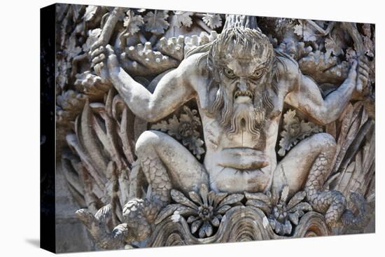 Portugal, Lisbon Region, Sintra, Pena National Palace, Gargoyle-Samuel Magal-Stretched Canvas