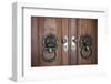 Portugal, Lisbon Region, Sintra, Regaleira Palace, Decorated Door Knocker-Samuel Magal-Framed Photographic Print