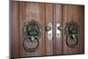 Portugal, Lisbon Region, Sintra, Regaleira Palace, Decorated Door Knocker-Samuel Magal-Mounted Photographic Print