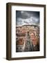 Portugal, Lisbon, Rooftop View of Baixa District with Sao Jorge Castle and Alfama District Beyond-Alan Copson-Framed Photographic Print