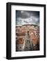 Portugal, Lisbon, Rooftop View of Baixa District with Sao Jorge Castle and Alfama District Beyond-Alan Copson-Framed Photographic Print