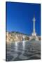 Portugal, Lisbon, Rossio Square at Dawn-Rob Tilley-Stretched Canvas