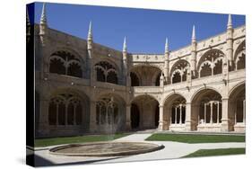 Portugal, Lisbon, Santa Maria de Belem, Hieronymite Monastery, Fountain in the Cloister-Samuel Magal-Stretched Canvas