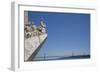 Portugal, Lisbon, Santa Maria de Belem, Monument To The Discoveries and 25th of April Bridge-Samuel Magal-Framed Photographic Print