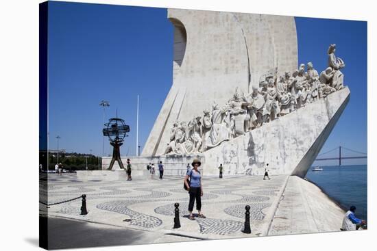 Portugal, Lisbon, Santa Maria de Belem, Monument To The Discoveries-Samuel Magal-Stretched Canvas