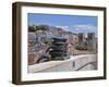 Portugal, Lisbon. View of the Lisbon Cathedral from the Arco da Rua Augusta.-Julie Eggers-Framed Photographic Print