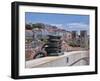 Portugal, Lisbon. View of the Lisbon Cathedral from the Arco da Rua Augusta.-Julie Eggers-Framed Photographic Print