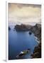 Portugal, Madeira, Ponta De Sao Lourenco. Cliff Along Sea-Walter Bibikow-Framed Photographic Print